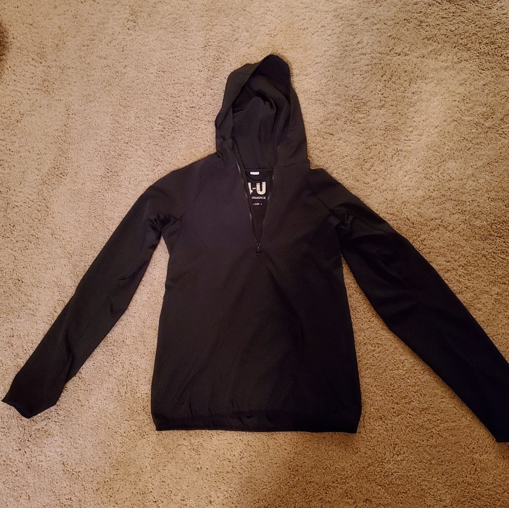 4-U Black Windbreaker